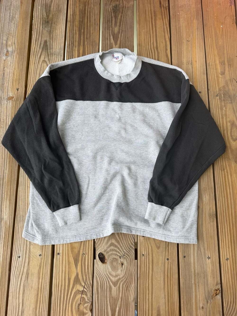 Russell Athletic Vintage NFL Color Block Crewneck Sweatshirt
